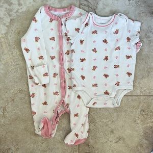 Ralph Lauren Baby Set Pajamas & Onesie - Size 3Month
